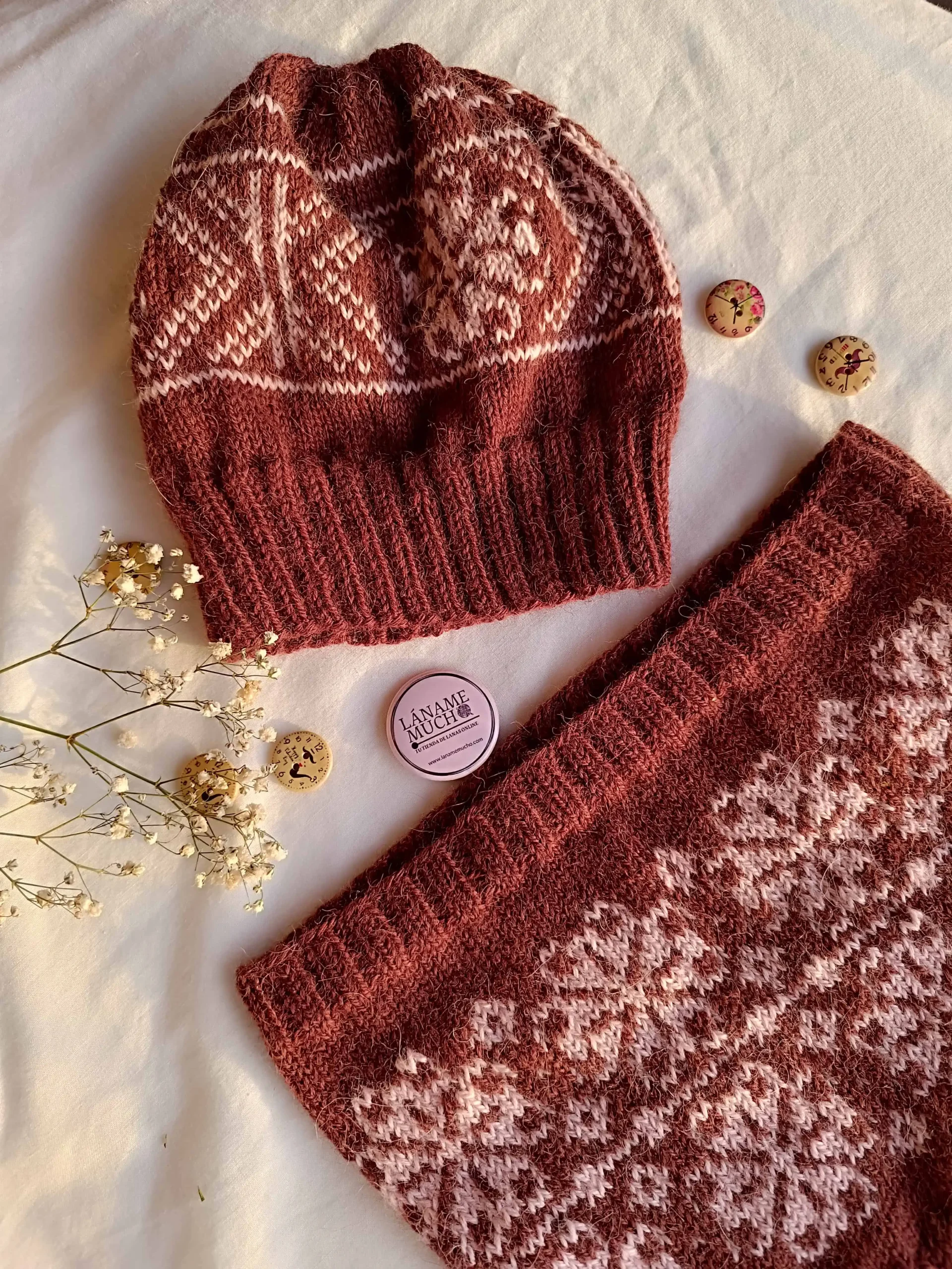 Kit "Gorro CATRIONA y Cuello CALLUM " diseño de Sofía Izaguirre - Imagen 3