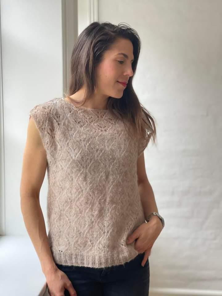 Kit Hydrangeas Top (Hortensia Top) con Midnatssol - Trine Bertelsen