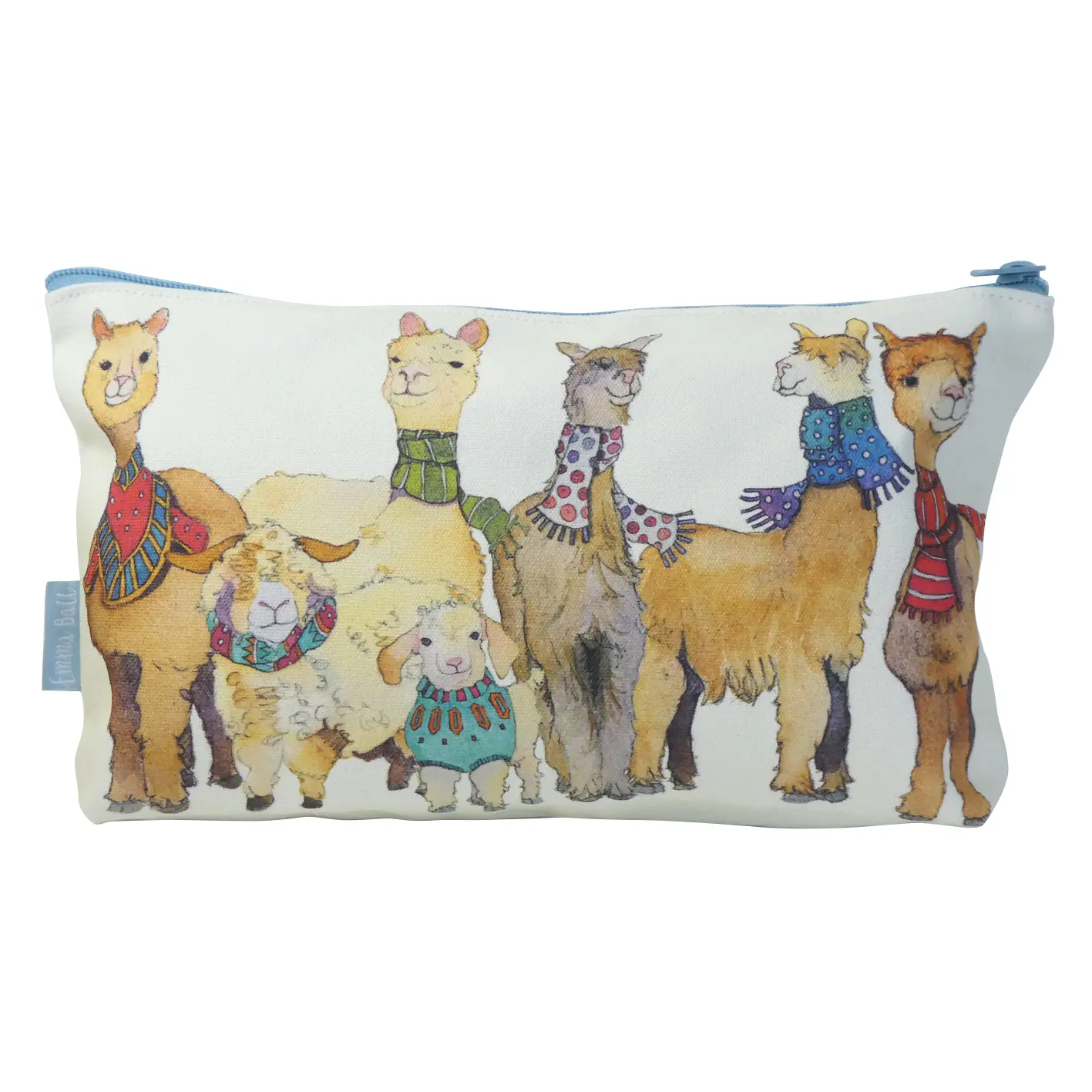 Alpacas-Friends-Zipped-Pouch