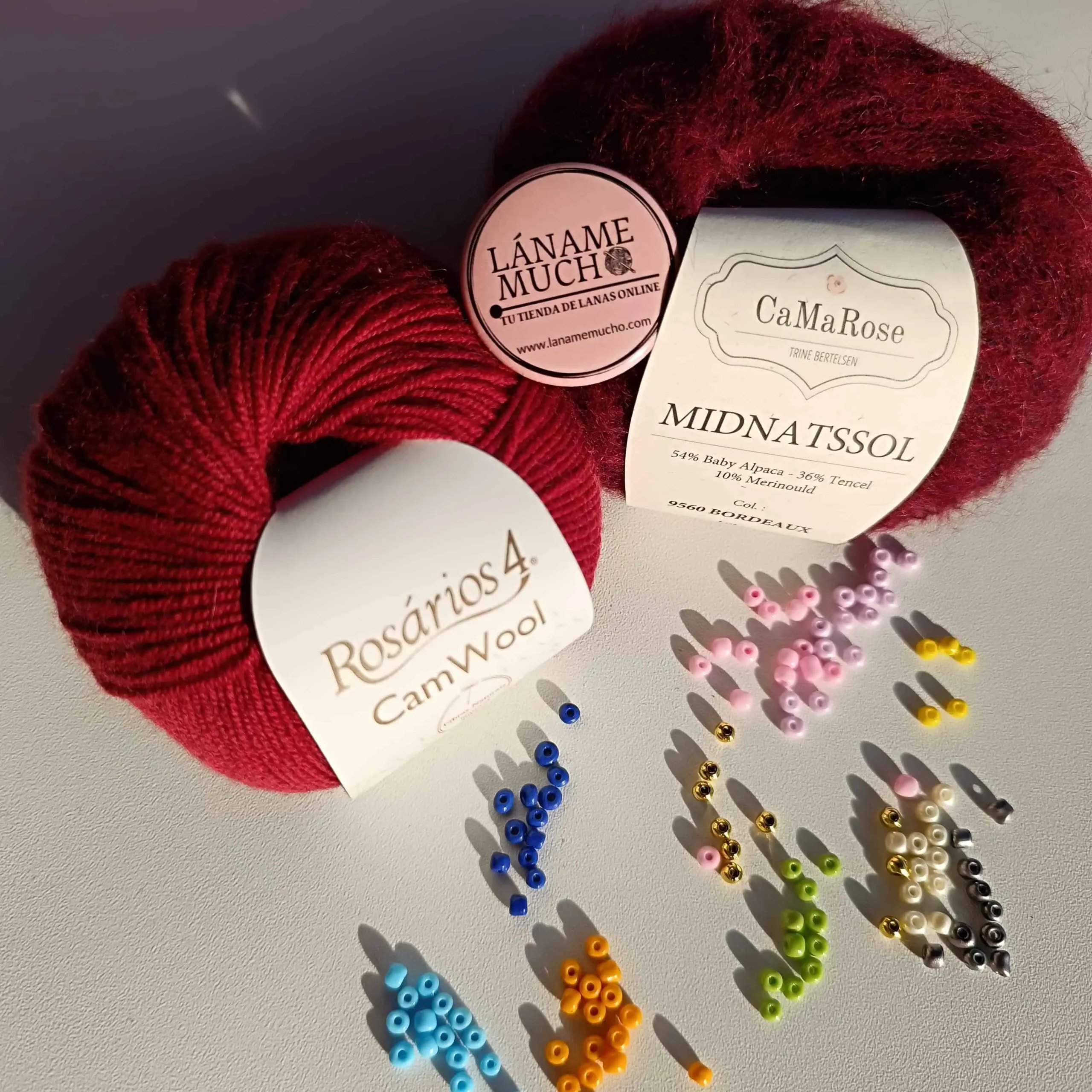 KIT "Paint with Beads Scarf" by Pope Vergara (opción Camwool) - Imagen 11