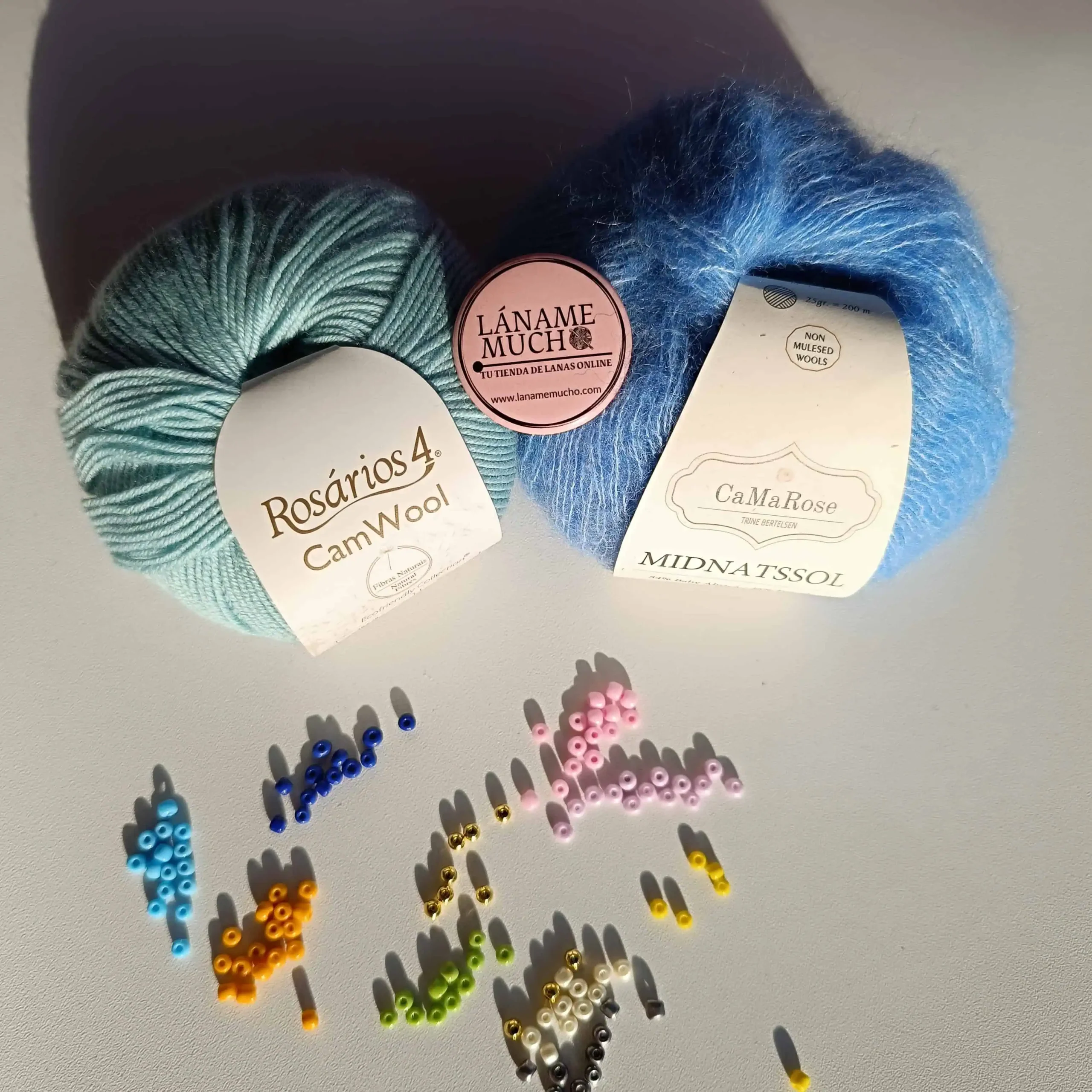 KIT "Paint with Beads Scarf" by Pope Vergara (opción Camwool) - Imagen 9