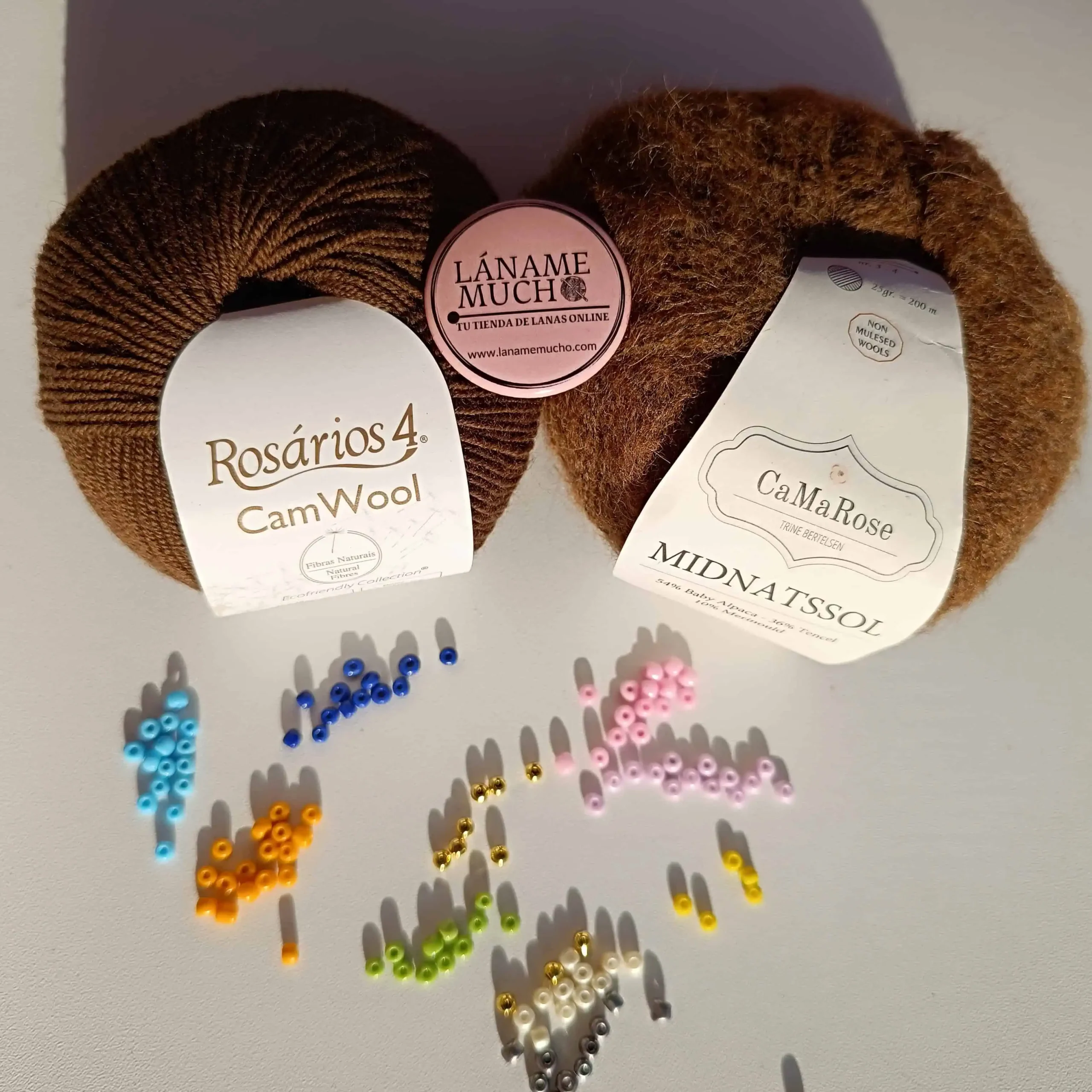 KIT "Paint with Beads Scarf" by Pope Vergara (opción Camwool) - Imagen 12