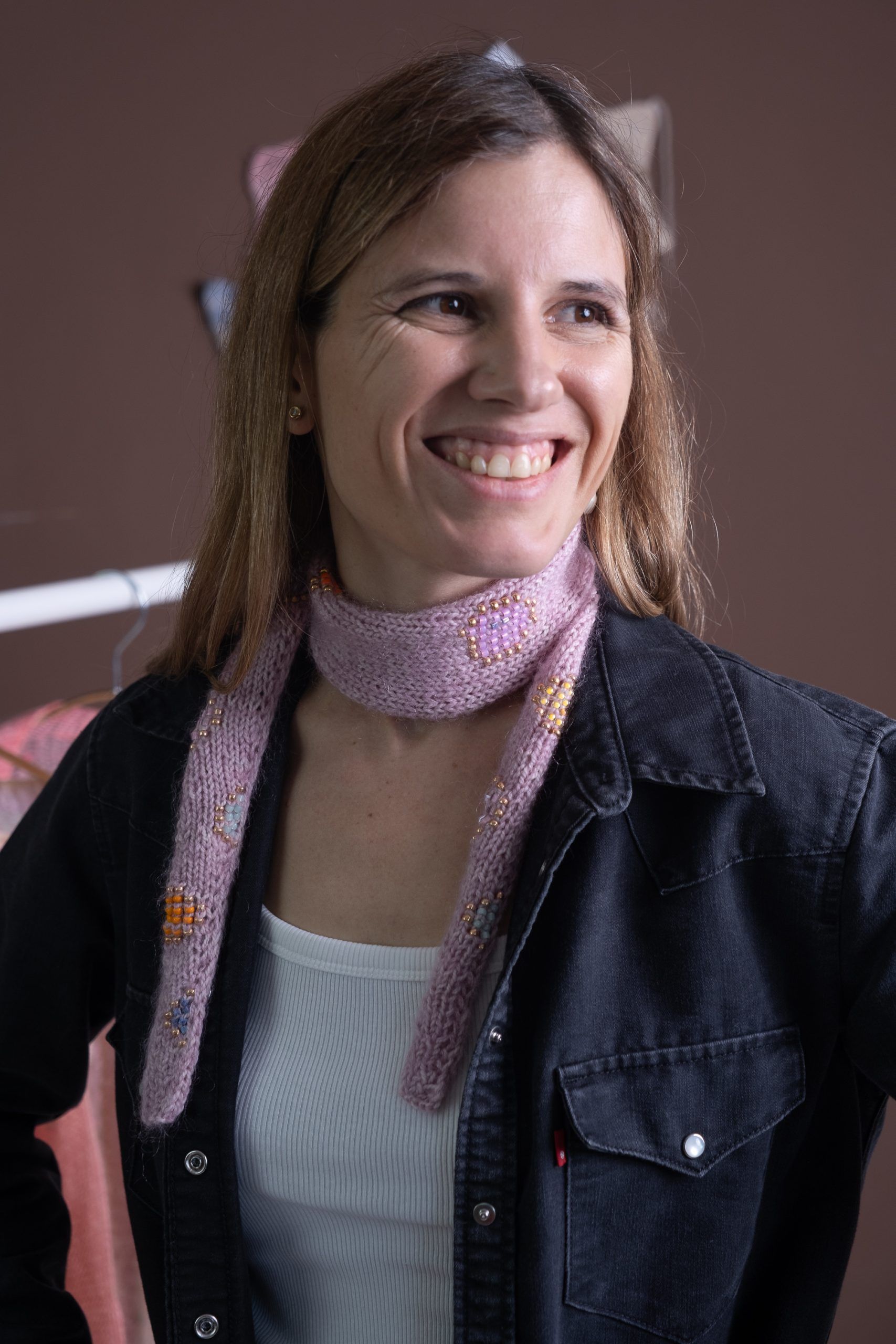 KIT "Paint with Beads Scarf" by Pope Vergara (opción Camwool) - Imagen 4