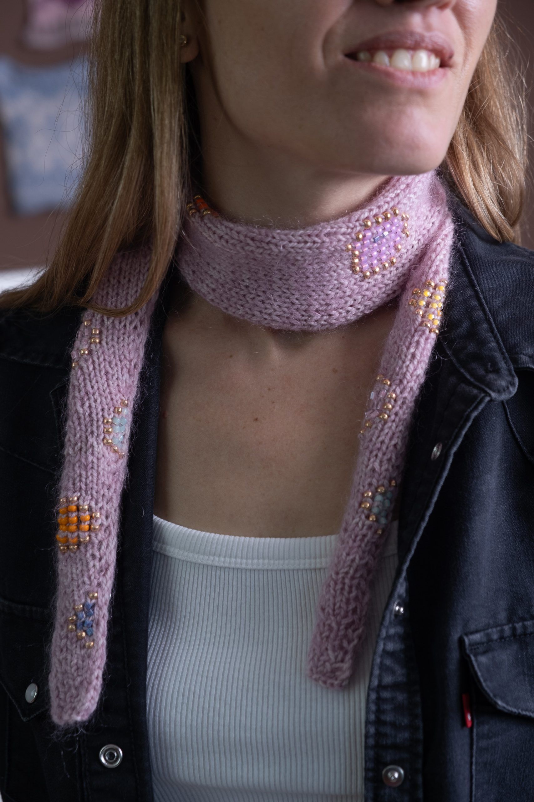 KIT "Paint with Beads Scarf" by Pope Vergara (opción Camwool)