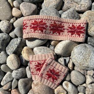 Kit "Conjunto Snowflake" diseño de @angie_knits_ (Camwool)