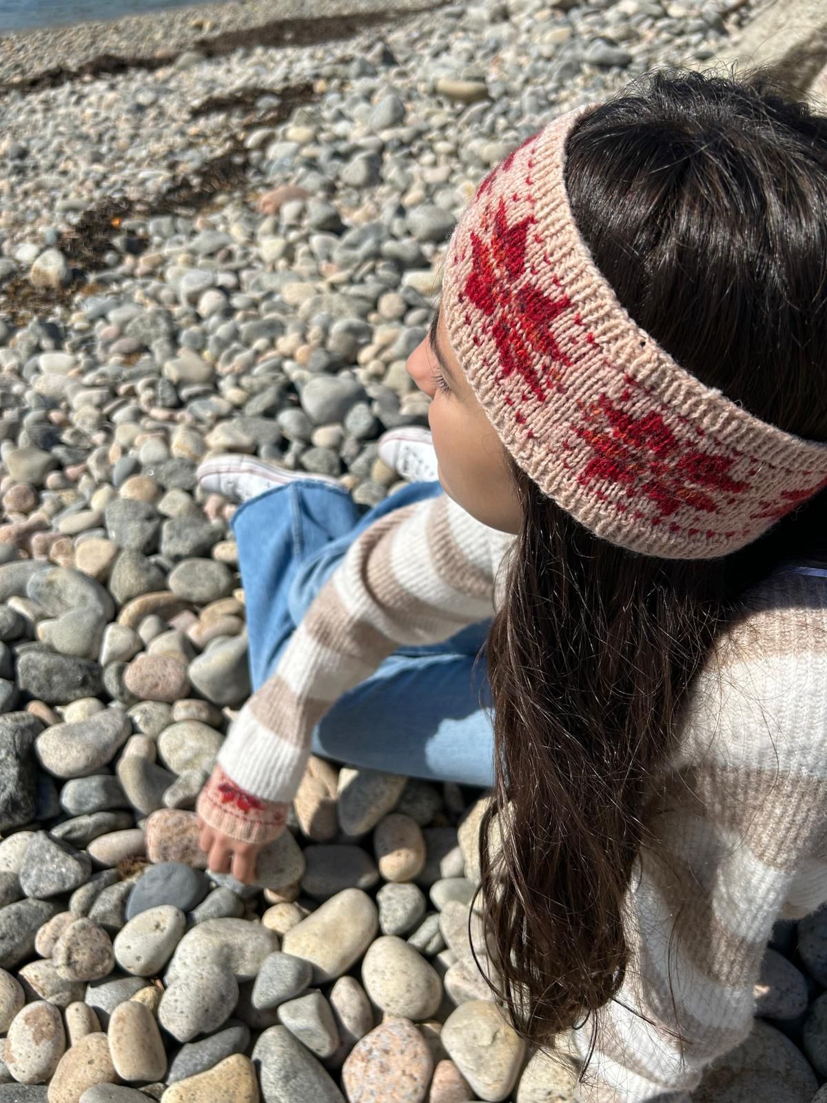 Kit "Conjunto Snowflake" diseño de @angie_knits_ (Camwool) - Imagen 3