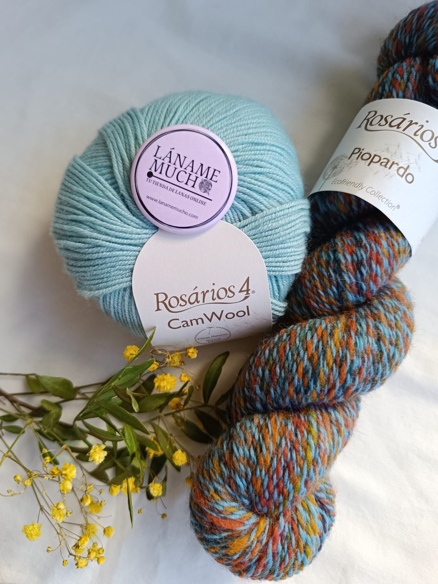Kit "Conjunto Snowflake" diseño de @angie_knits_ (Camwool) - Imagen 11