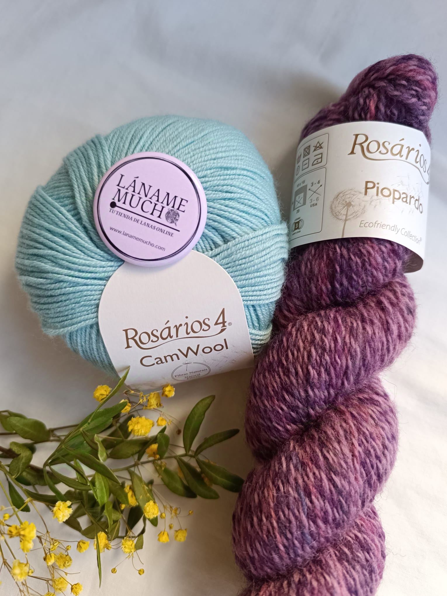 Kit "Conjunto Snowflake" diseño de @angie_knits_ (Camwool) - Imagen 12