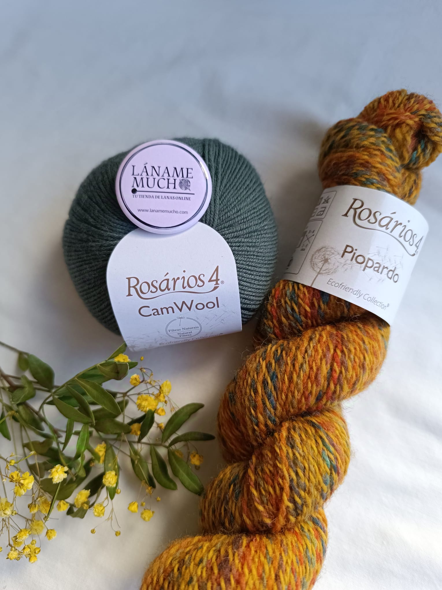 Kit "Conjunto Snowflake" diseño de @angie_knits_ (Camwool) - Imagen 15