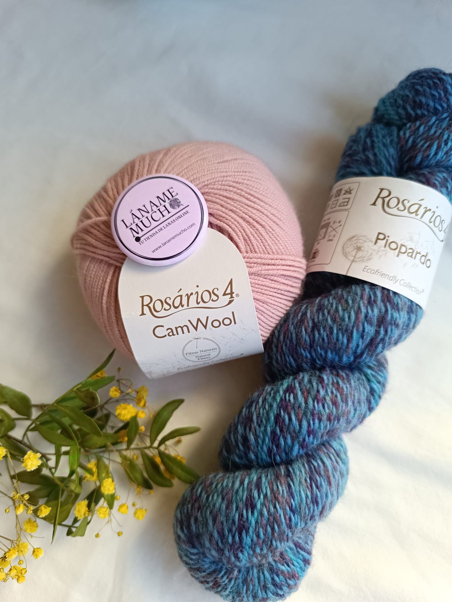 Kit "Conjunto Snowflake" diseño de @angie_knits_ (Camwool) - Imagen 9