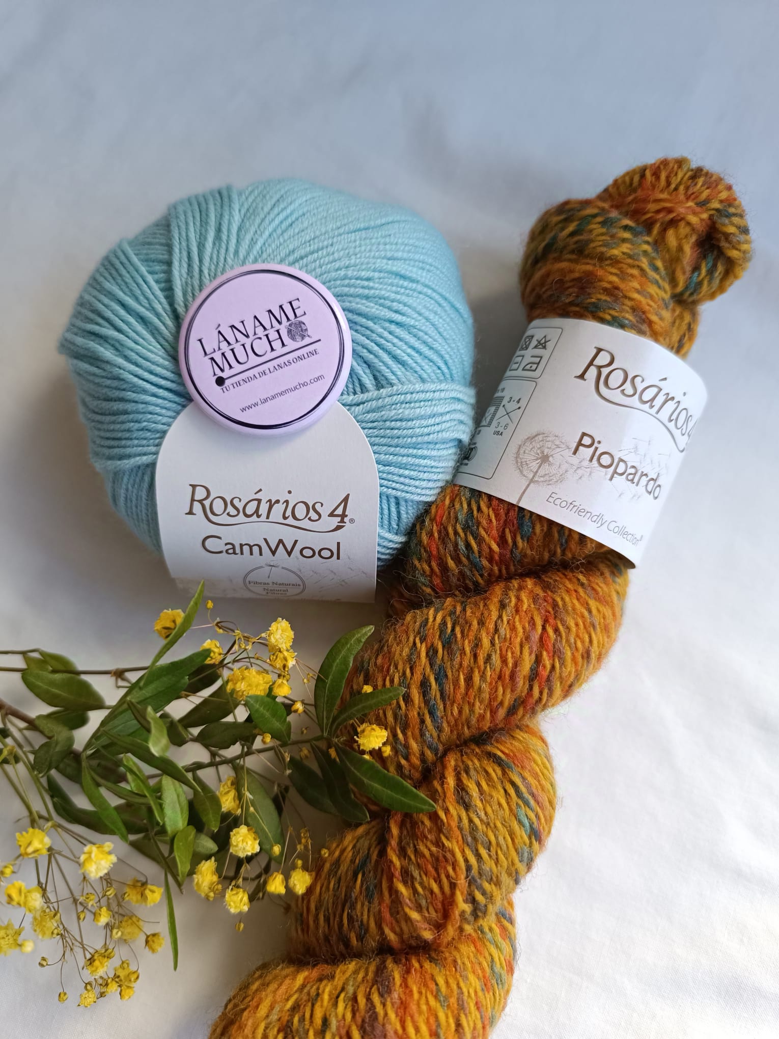 Kit "Conjunto Snowflake" diseño de @angie_knits_ (Camwool) - Imagen 10