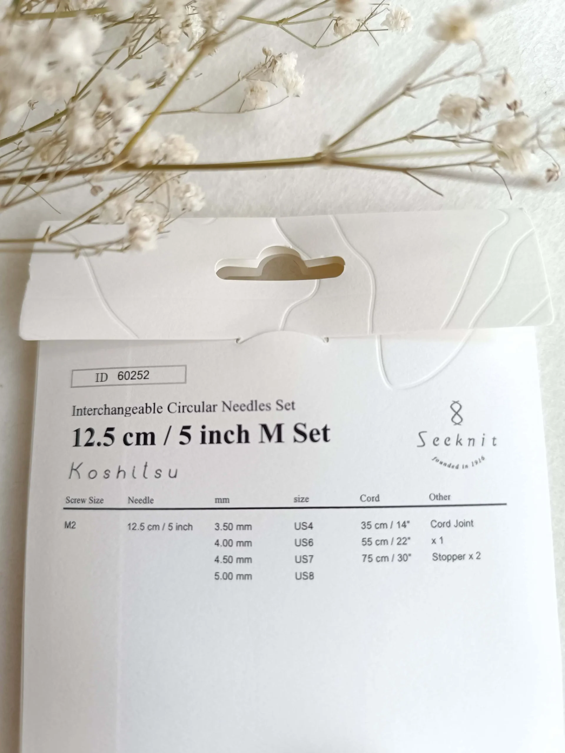 Set Seeknit Curve Koshitsu M - agujas intercambiables de 12,5 cm - Imagen 3