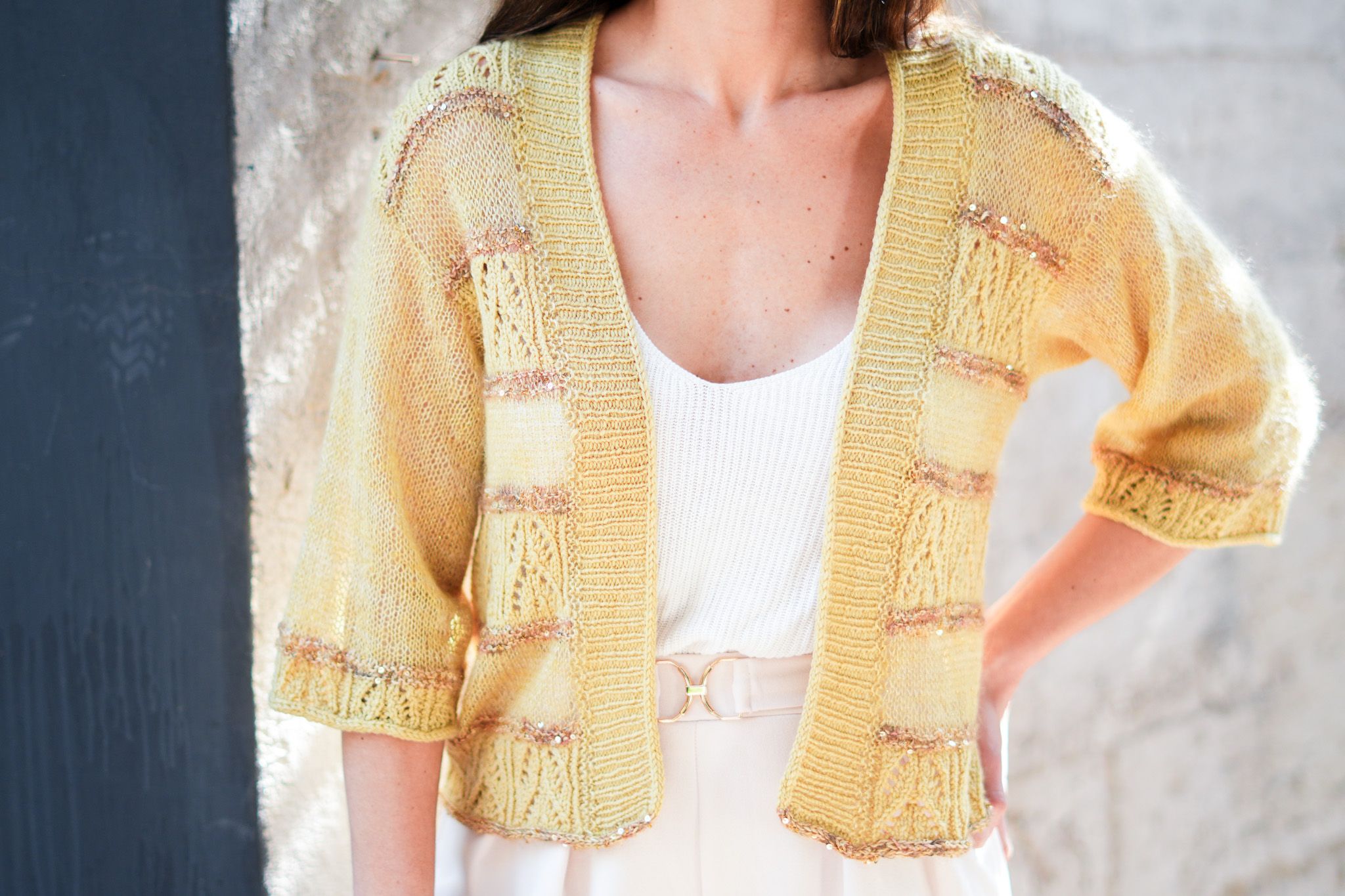 Kit "Moulin Rouge Cardigan" Pope Vergara - Okologisk Sommeruld