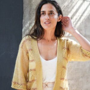 Kit "Moulin Rouge Cardigan" Pope Vergara - Merino Land (con brilli brilli)