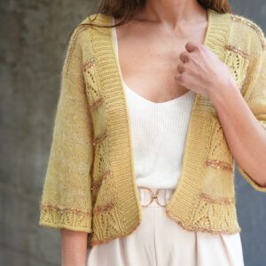 Kit "Moulin Rouge Cardigan" Pope Vergara - Okologisk Sommeruld (con brilli brilli)
