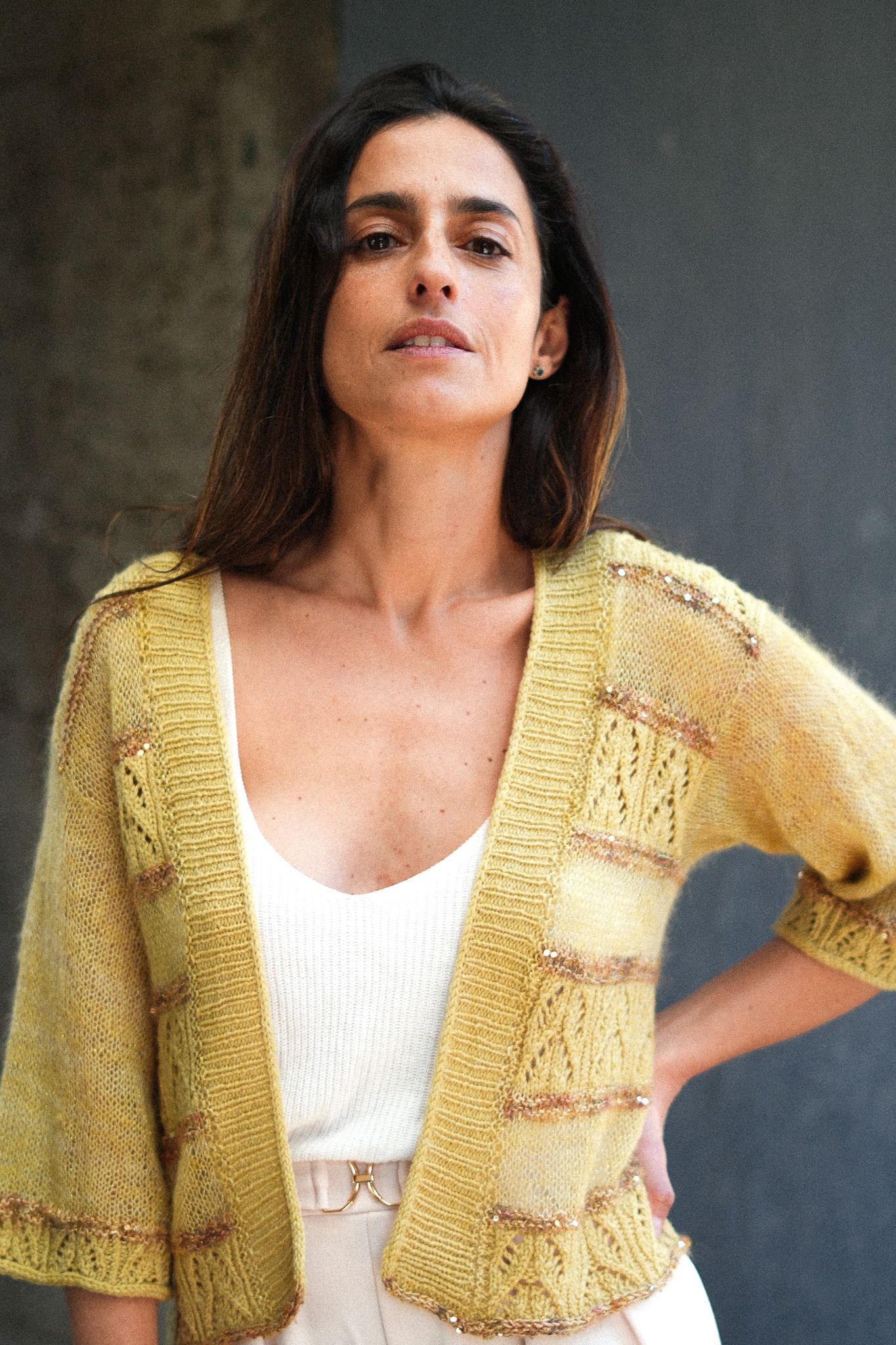 Kit "Moulin Rouge Cardigan" Pope Vergara - Merino Land