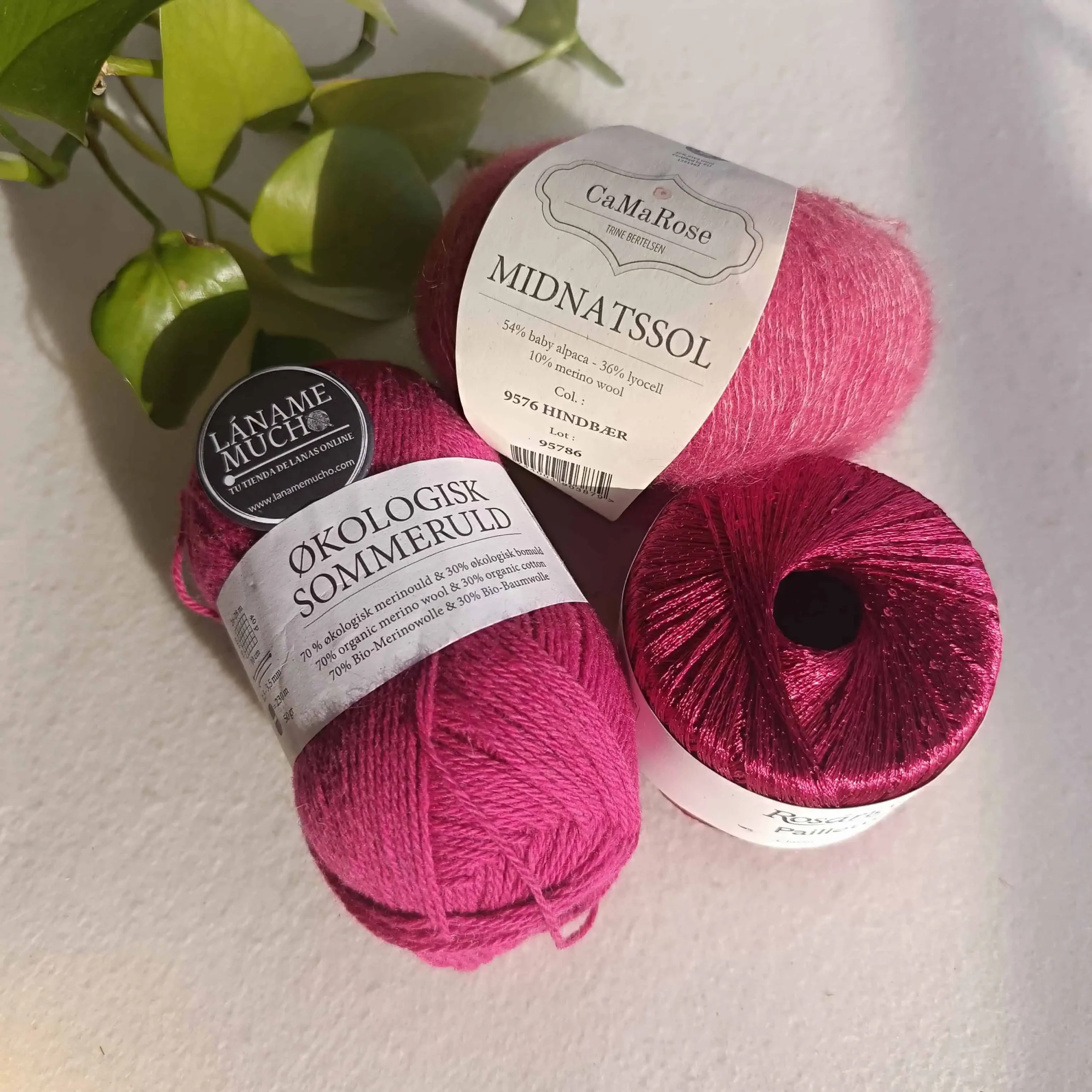 Kit "Moulin Rouge Cardigan" Pope Vergara - Okologisk Sommeruld (con brilli brilli) - Imagen 3