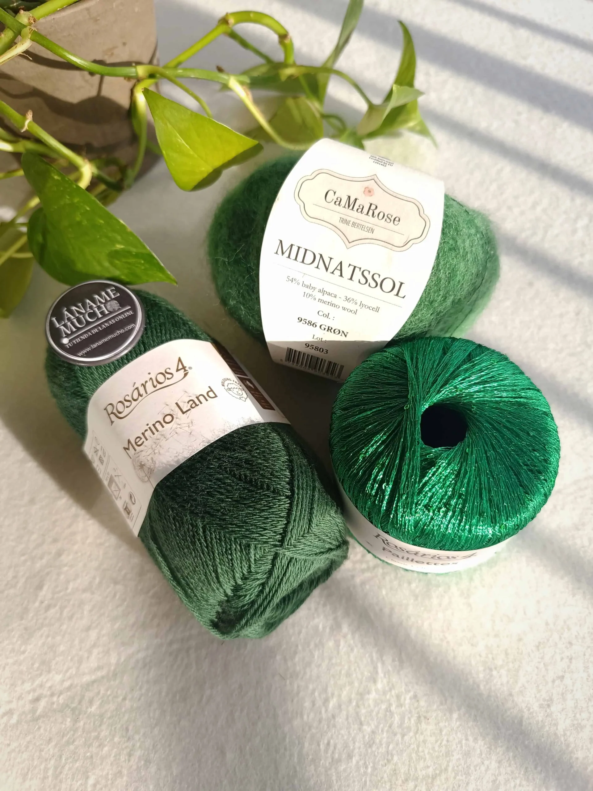 Kit "Moulin Rouge Cardigan" Pope Vergara - Merino Land (con brilli brilli) - Imagen 4