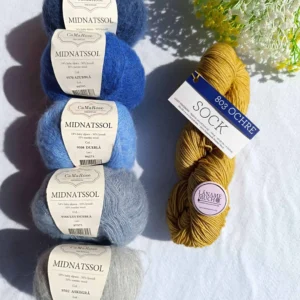 Kit Chal "Glow Along 2026" Stephen West (Sock de Malabrigo + Midnatssol)