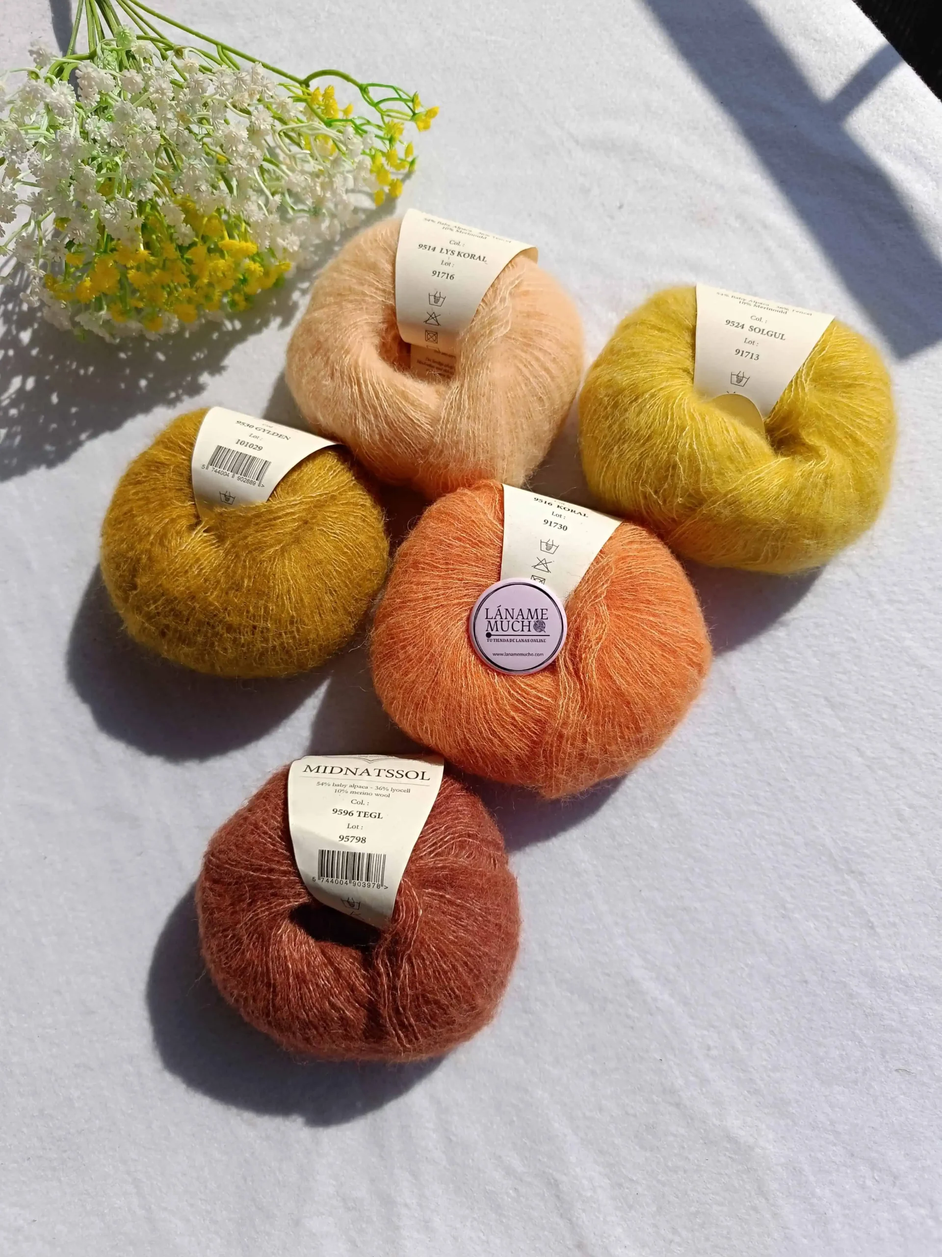 Kit Chal "Glow Along 2026" Stephen West (Sock de Malabrigo + Midnatssol) - Imagen 9