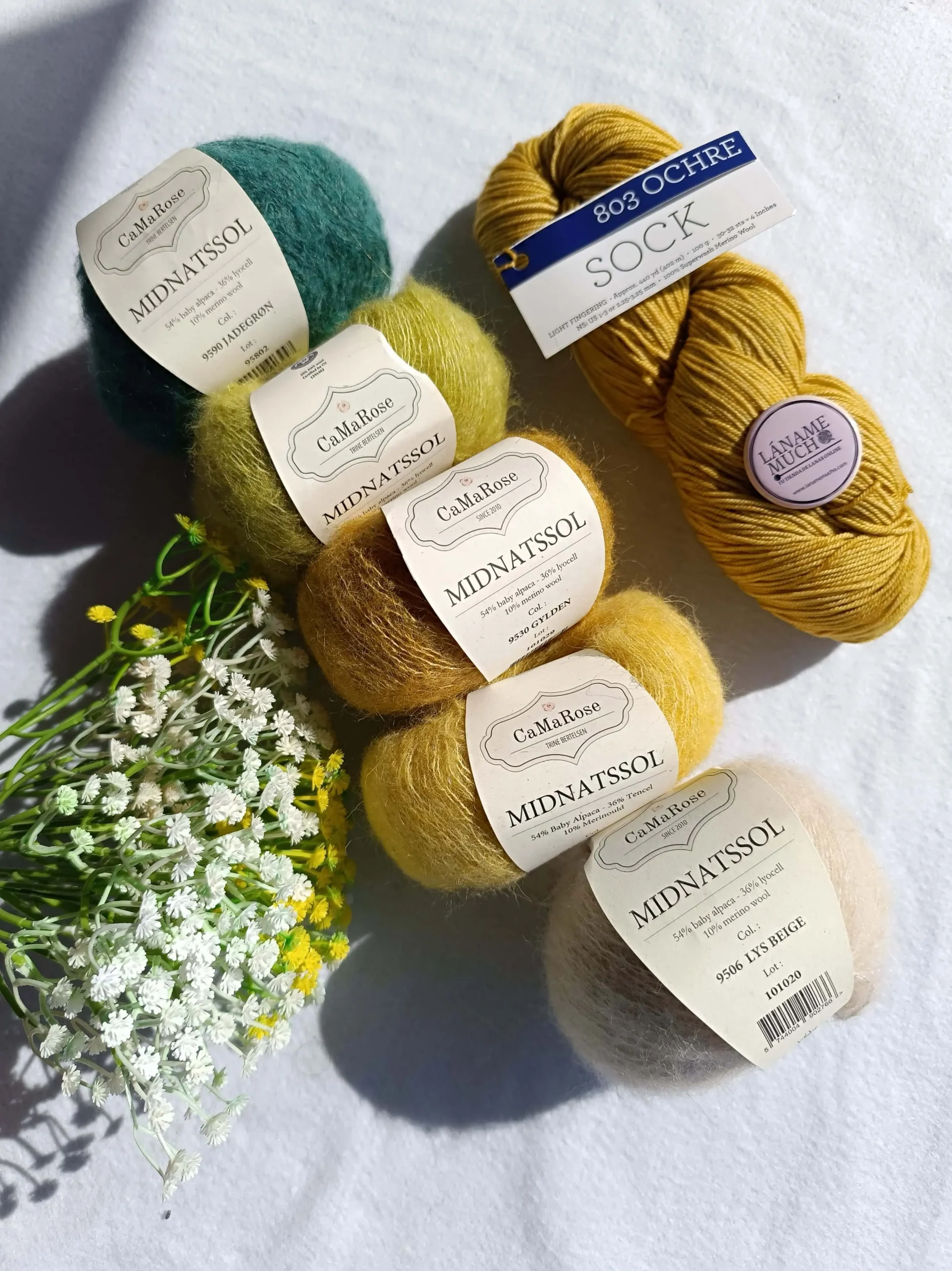 Kit Chal "Glow Along 2026" Stephen West (Sock de Malabrigo + Midnatssol) - Imagen 6