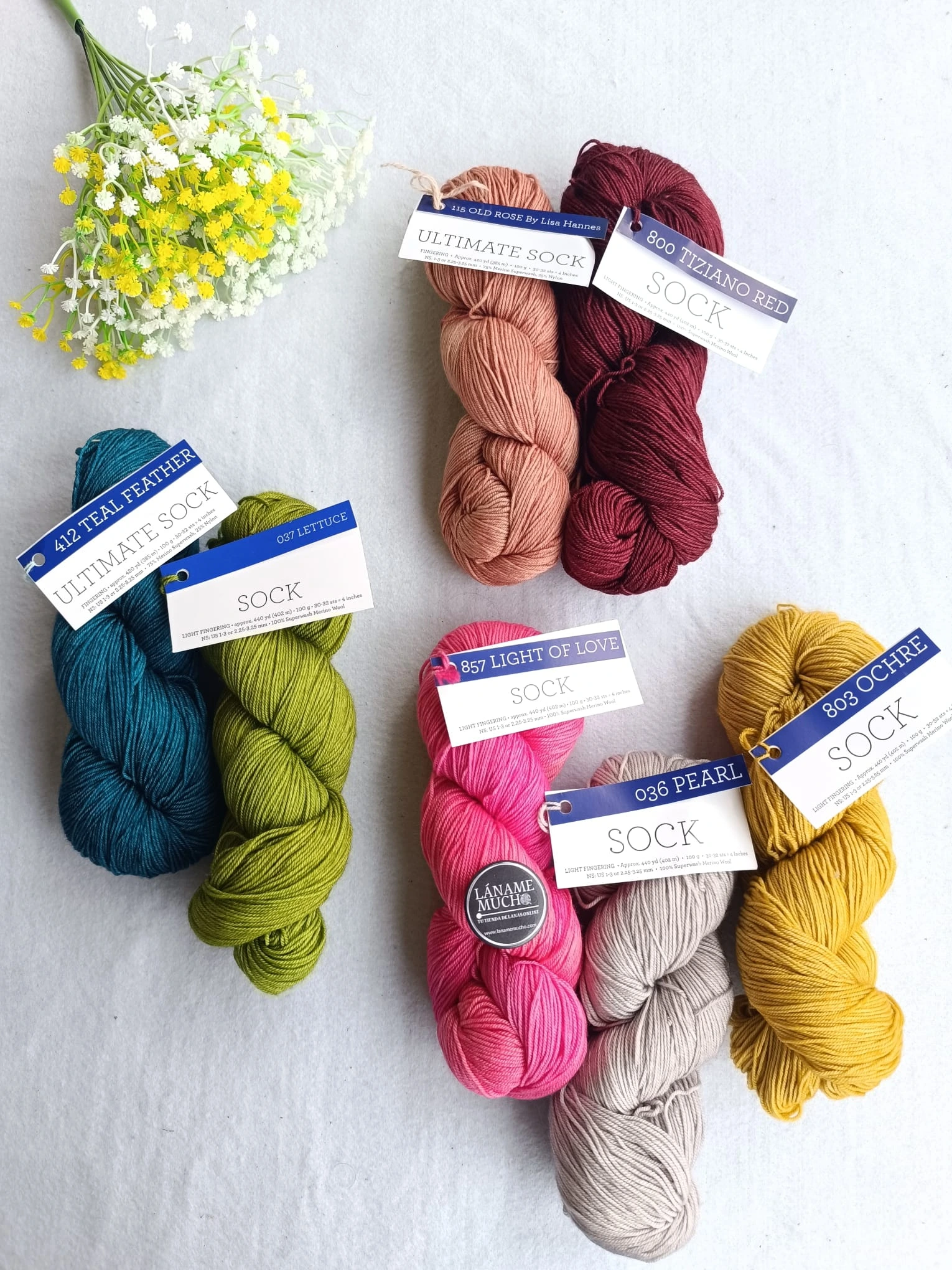 Kit Orienta Shawl – Lanas Malabrigo Sock y Ultimate Sock para el KAL 2026 - Imagen 3