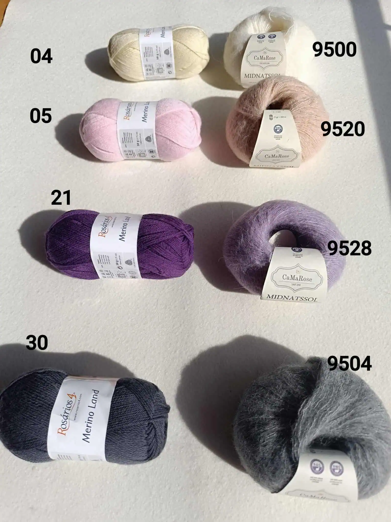 Kit "Llume" Belén Fernández - Merino Land y Midnatssol - Imagen 3